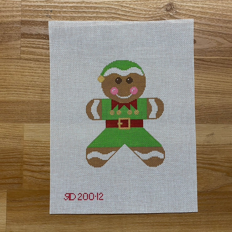 Gingerbread Elf Boy Canvas