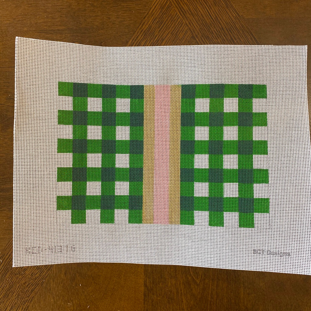 Gingham Clutch Canvas