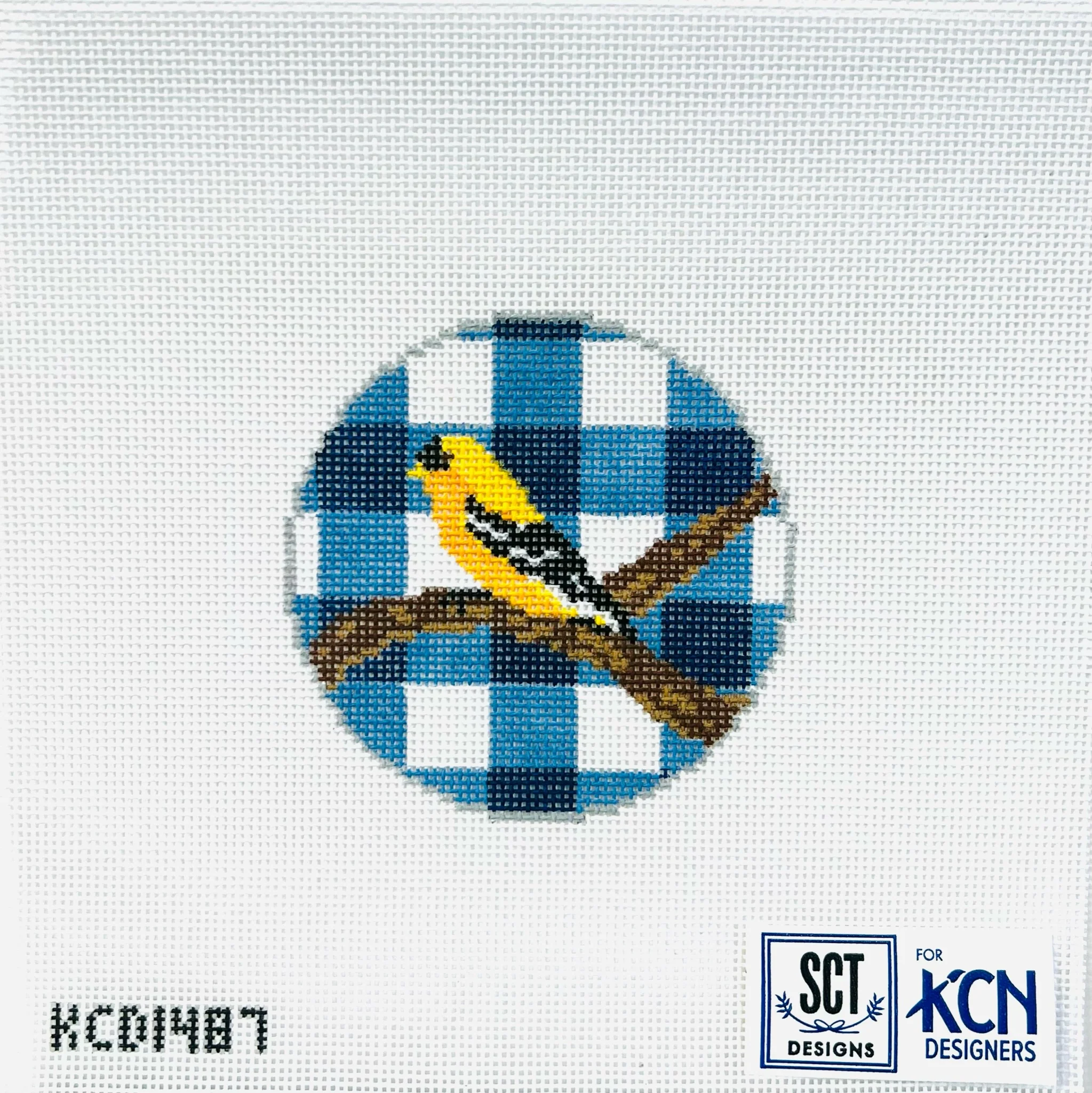 Gingham Round Goldfinch