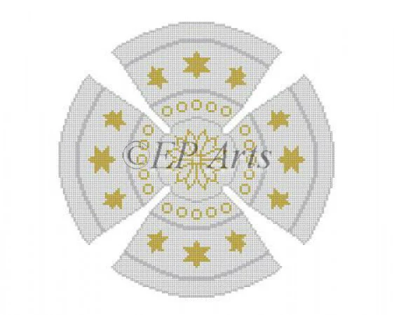 Gold Star, Silver Yarmulke Canvas