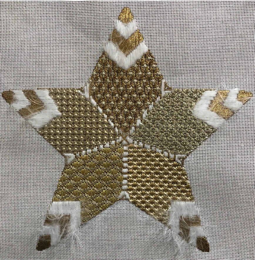 Gold Star Tree Topper Canvas - Image 2