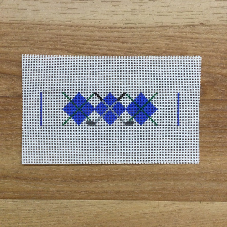 Golf Argyle Key Fob Canvas