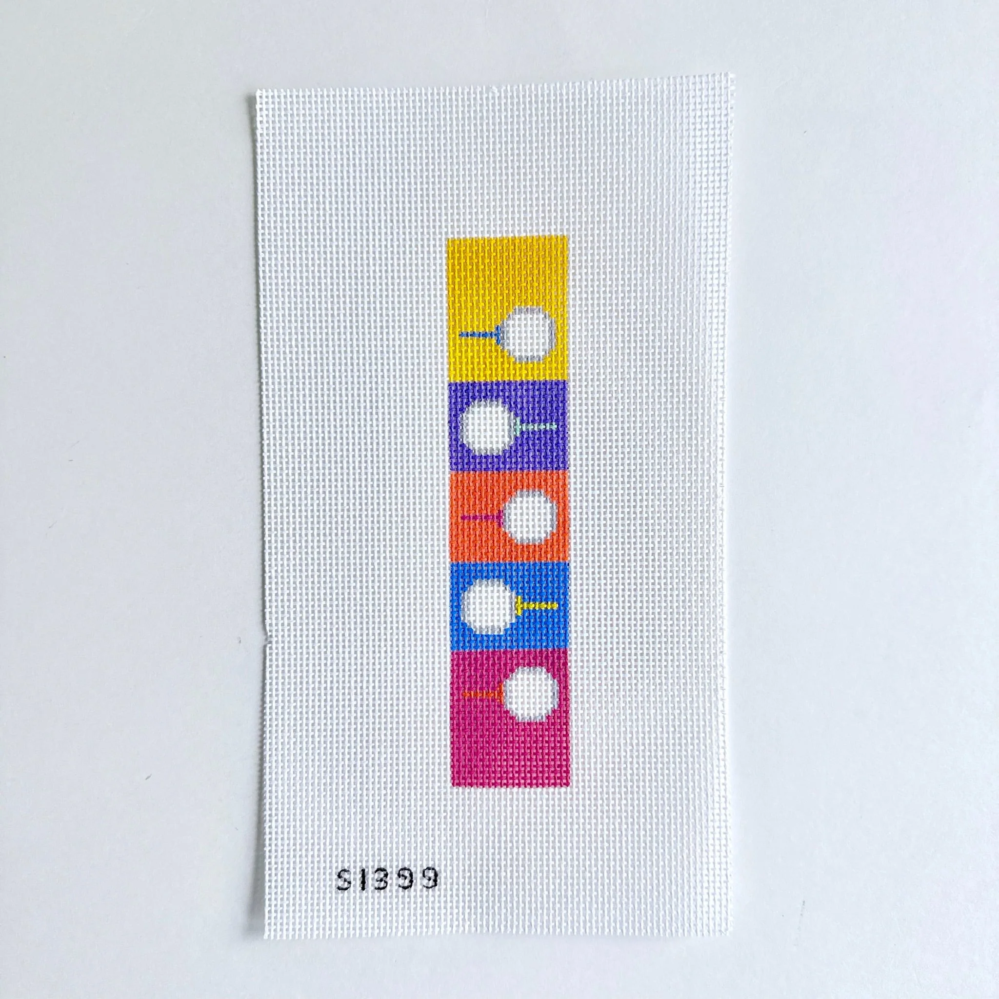 Golf Tee Key Fob/Bookmark Canvas