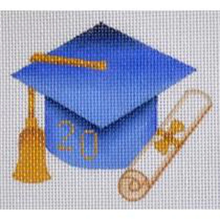 Graduation Cap Needlepoint Ornament Canvas - Image 4