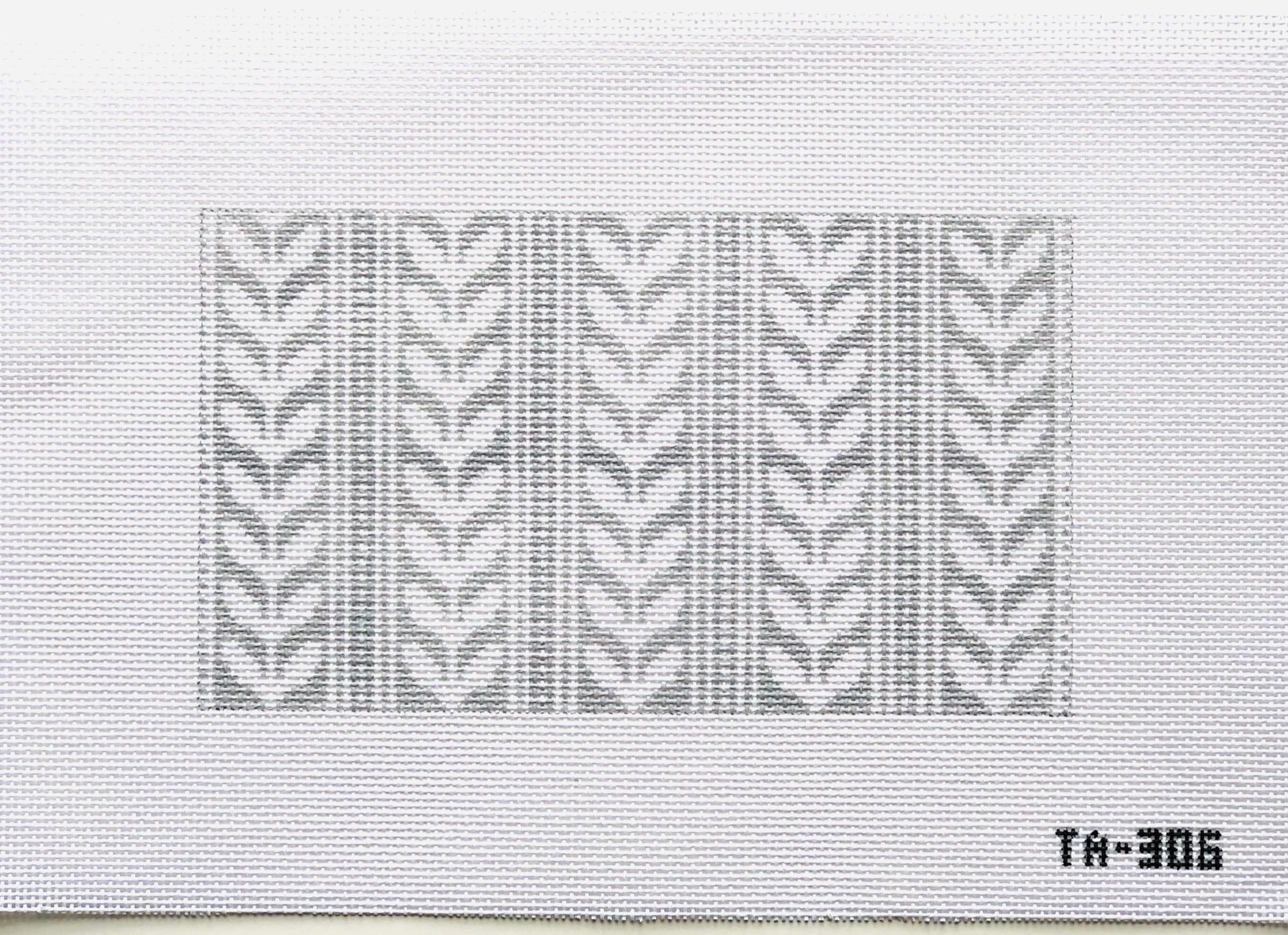 Gray and White Leaf Clutch Canvas