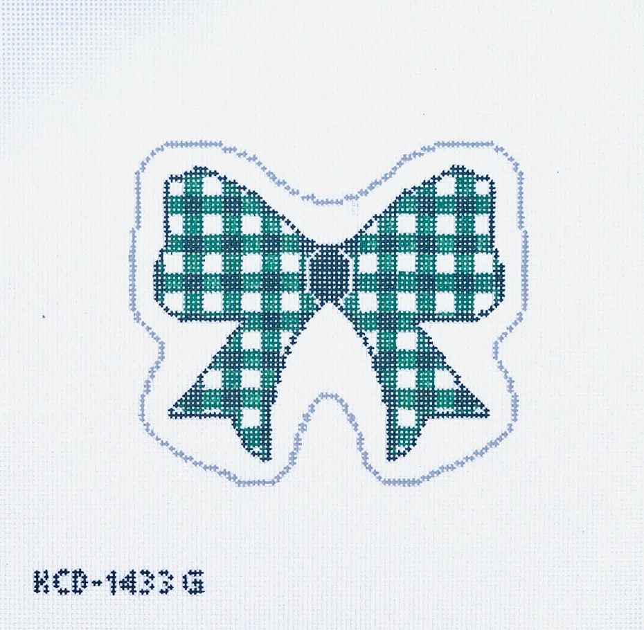 Green Gingham Bow