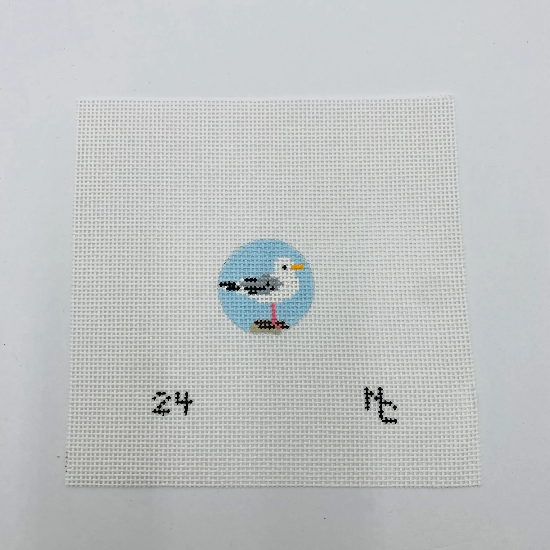 Gull Key Fob Insert Canvas