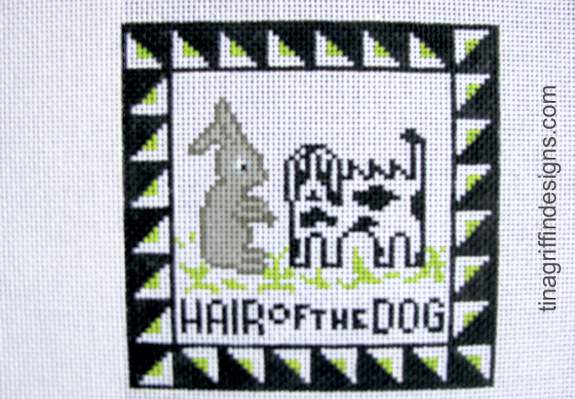 Hair of the Dog Needlepoint Canvas