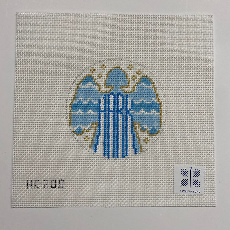 Hark Angel Round Canvas
