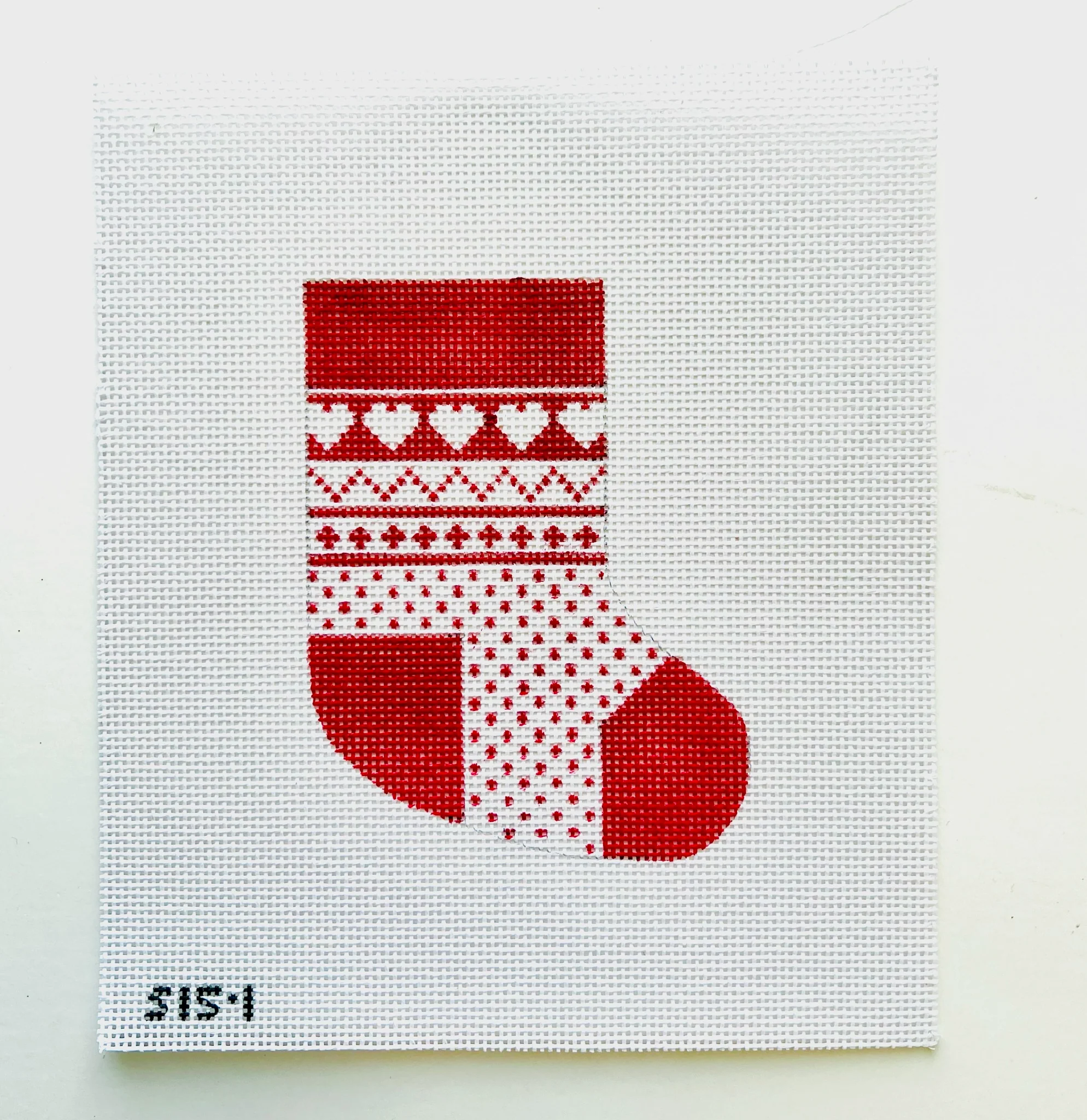 Red Hearts Stocking