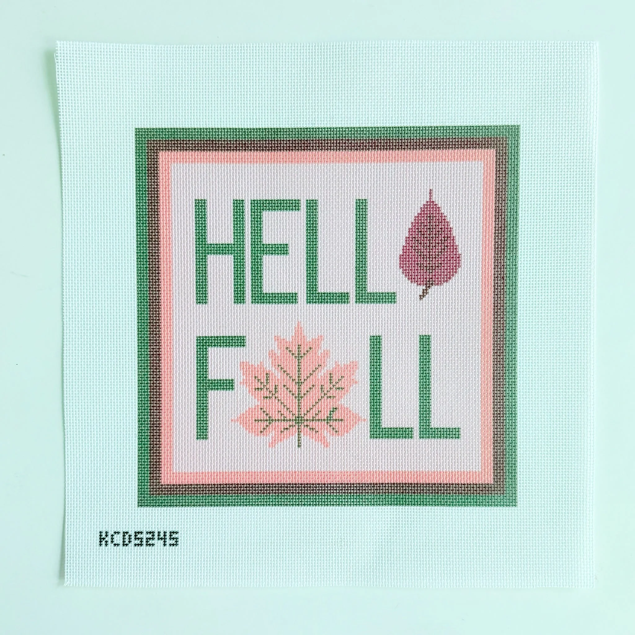 Hello Fall Needlepoint Canvas