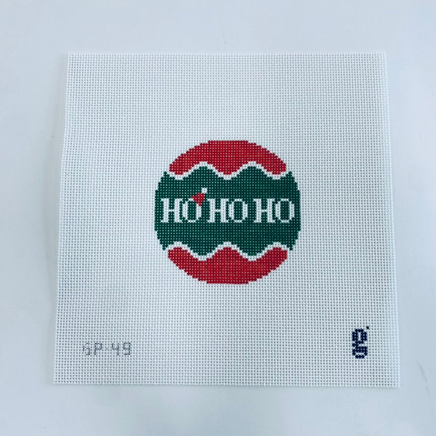 Ho Ho Ho Round Canvas