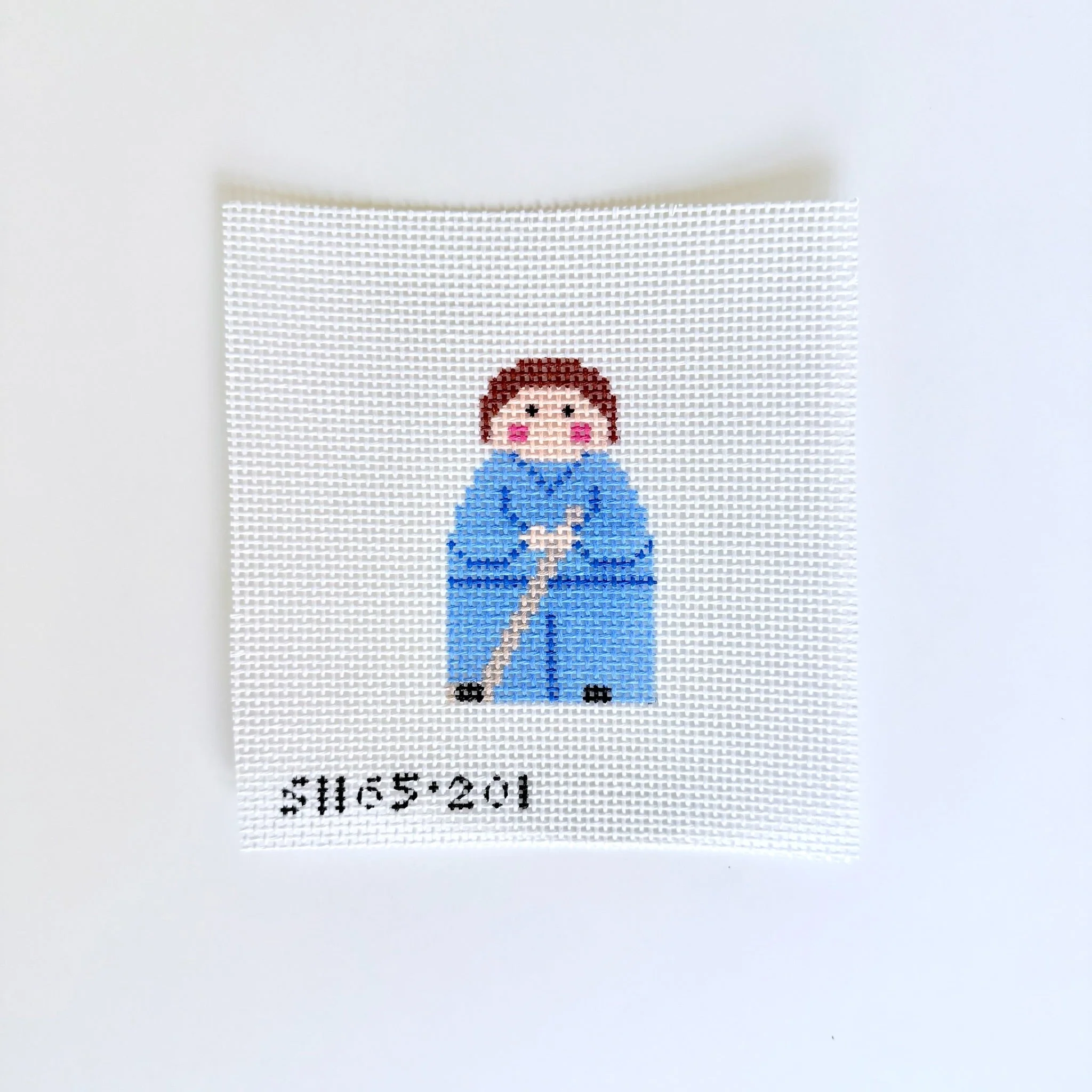 Blue Hockey Angel Canvas