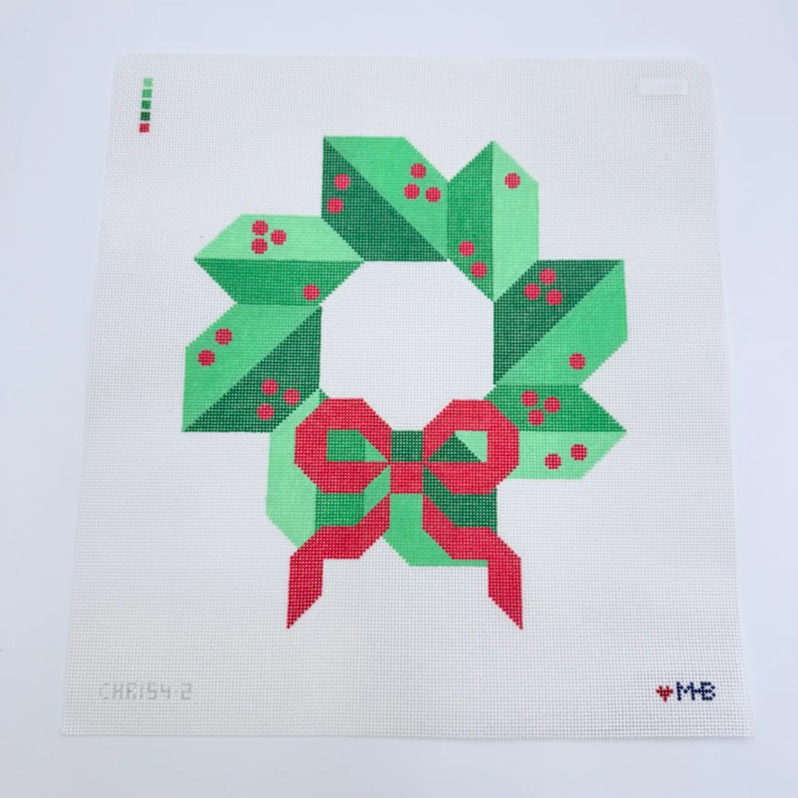 Home for the Holidays Berry Wreath Canvas
