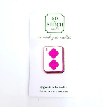 Hot Pink Mahj Tile Needle Minder