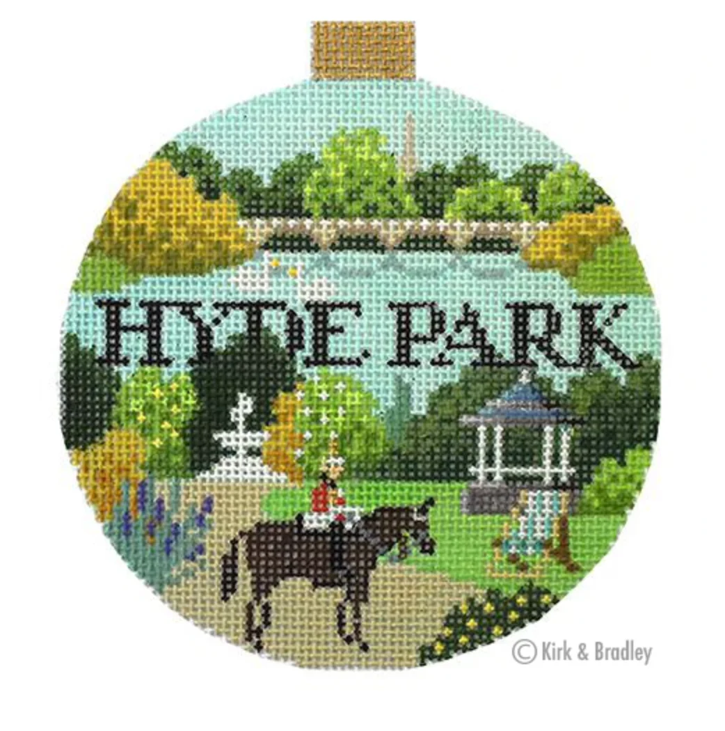 Hyde Park Round Needlepoint Canvas
