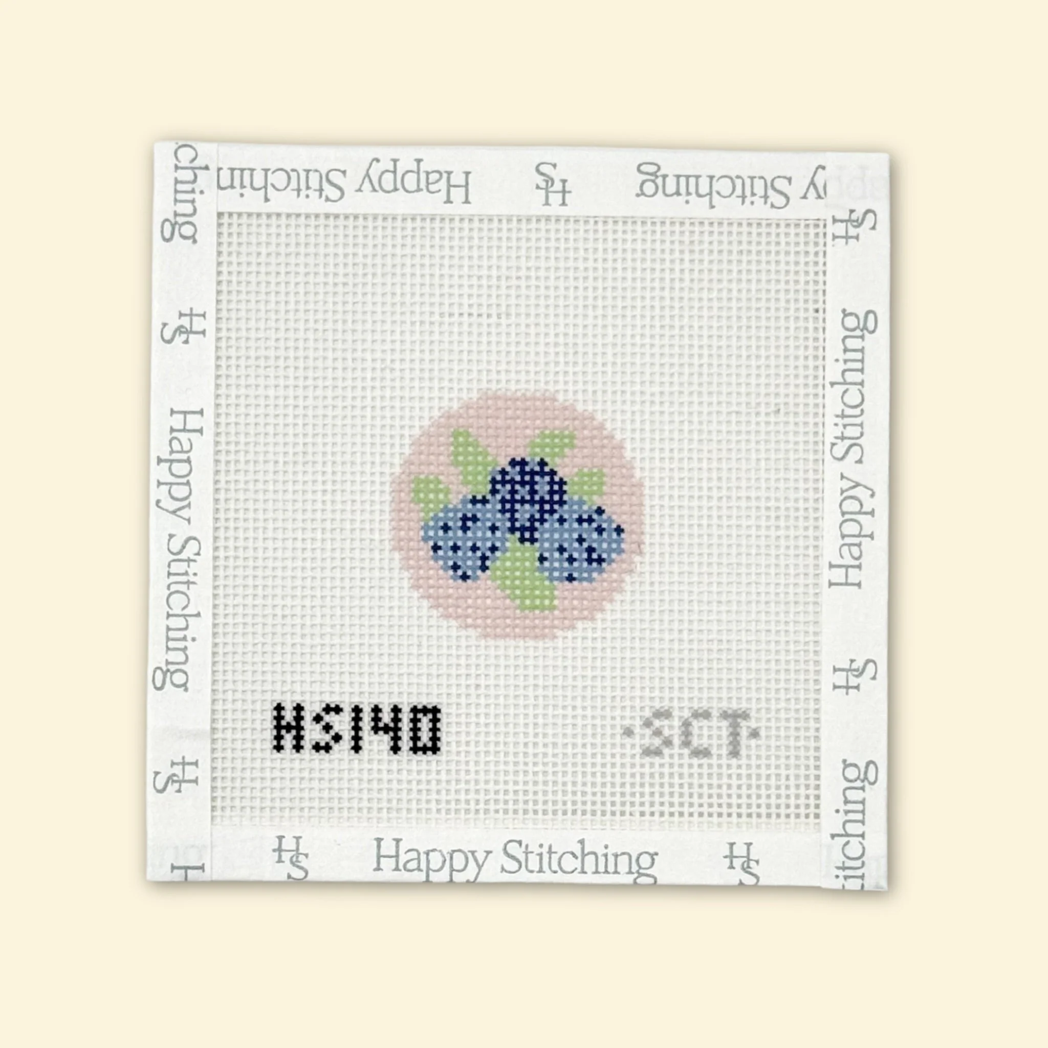 "Hydrangea Blue" Happy Stitching All-In-One Key Fob/Bag Tag Kit - Image 2