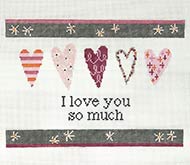 I Love You So Much Bolster Canvas