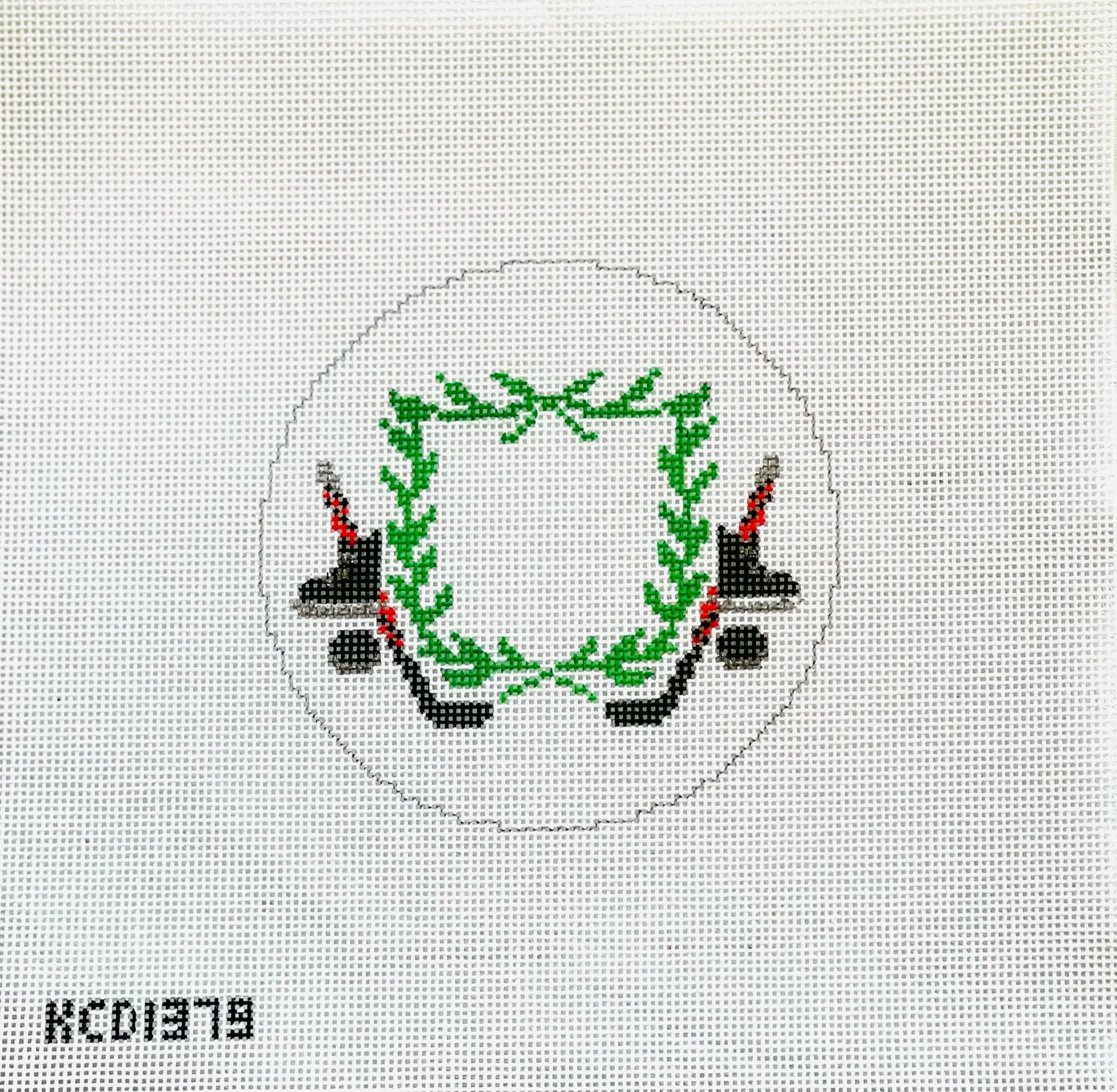 Ice Hockey Crest Canvas