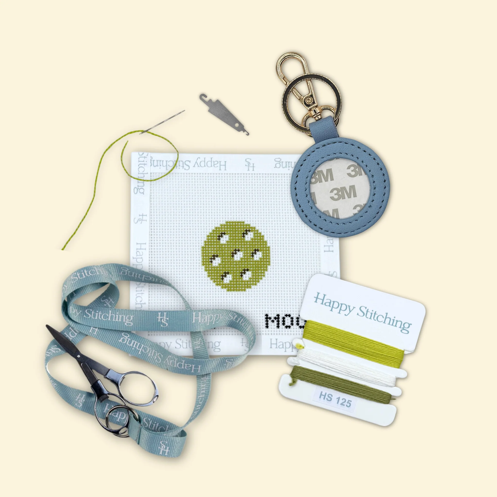 "In a Pickle" Happy Stitching All-In-One Key Fob/Bag Tag Kit