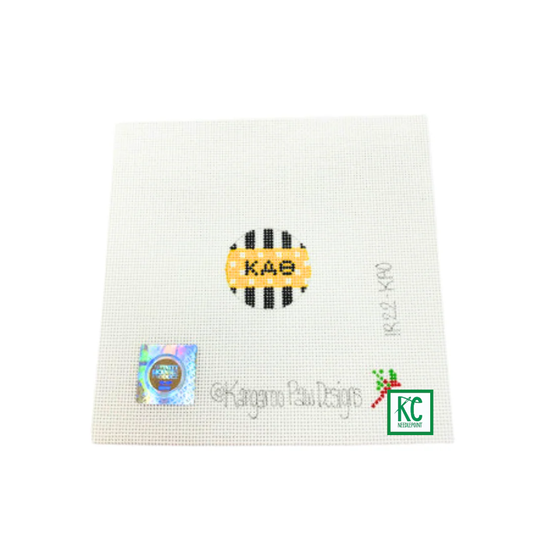 Kappa Alpha Theta Key Fob Insert Canvas
