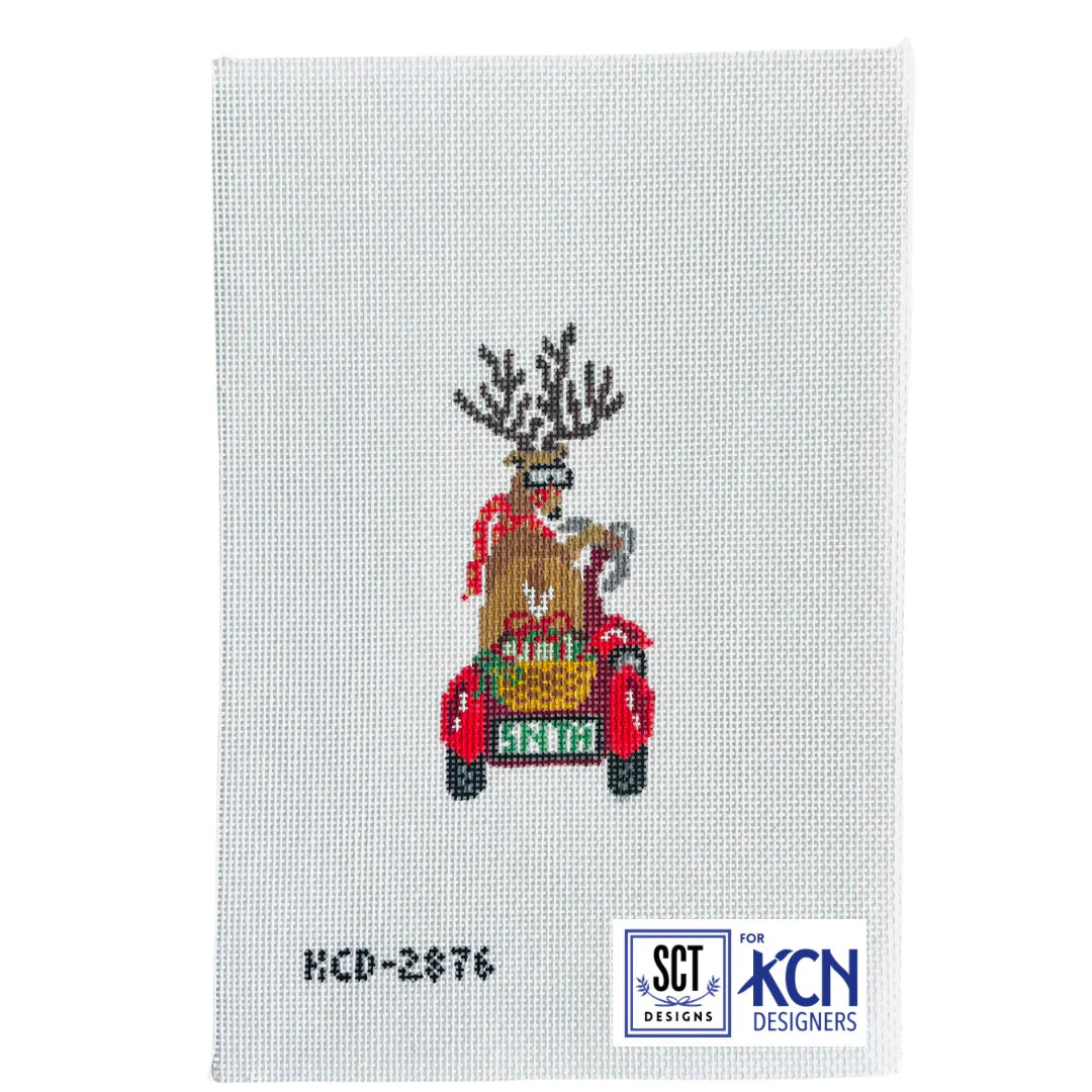 Dolce Vita Reindeer Needlepoint Canvas