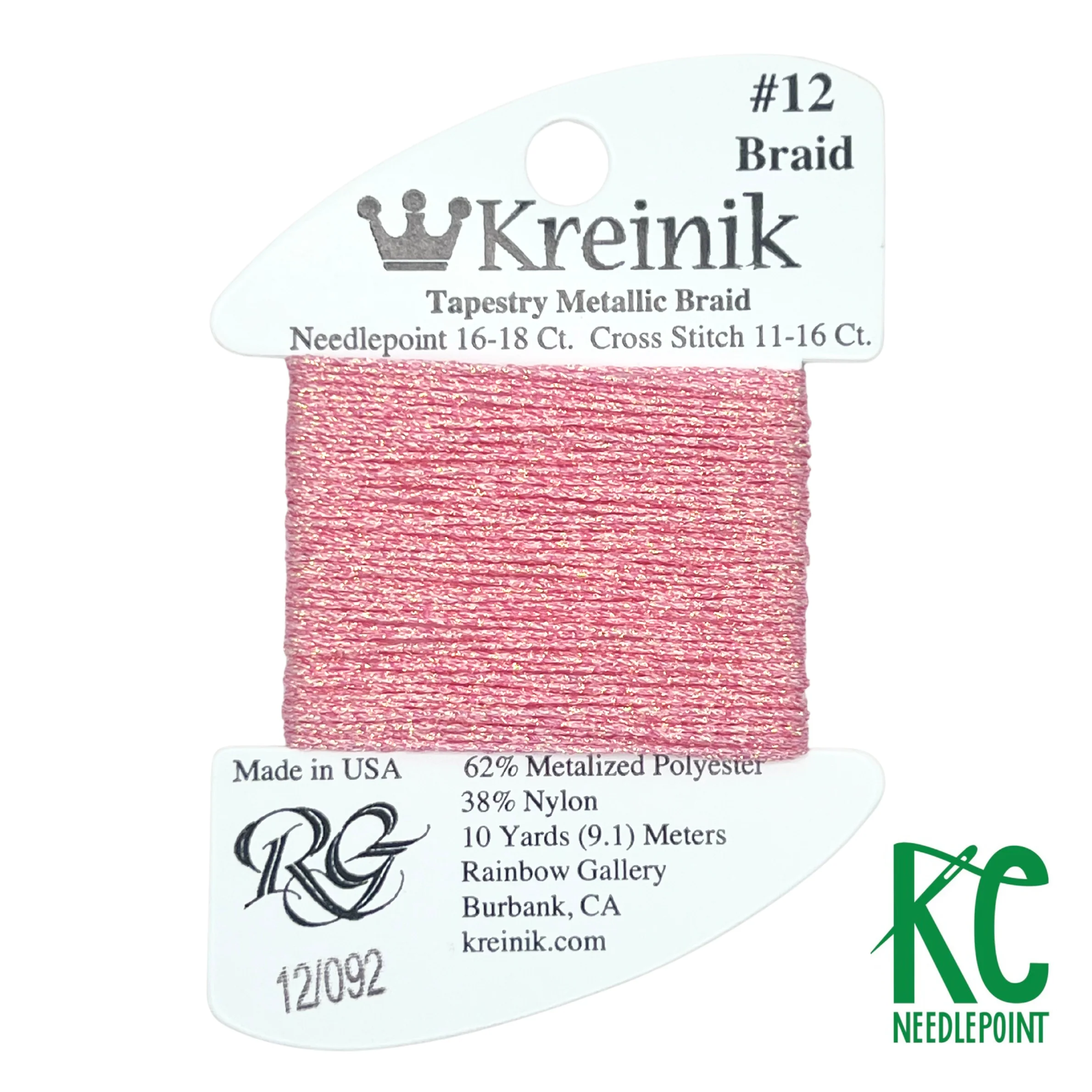 Kreinik Card Size 12 092 Star Pink