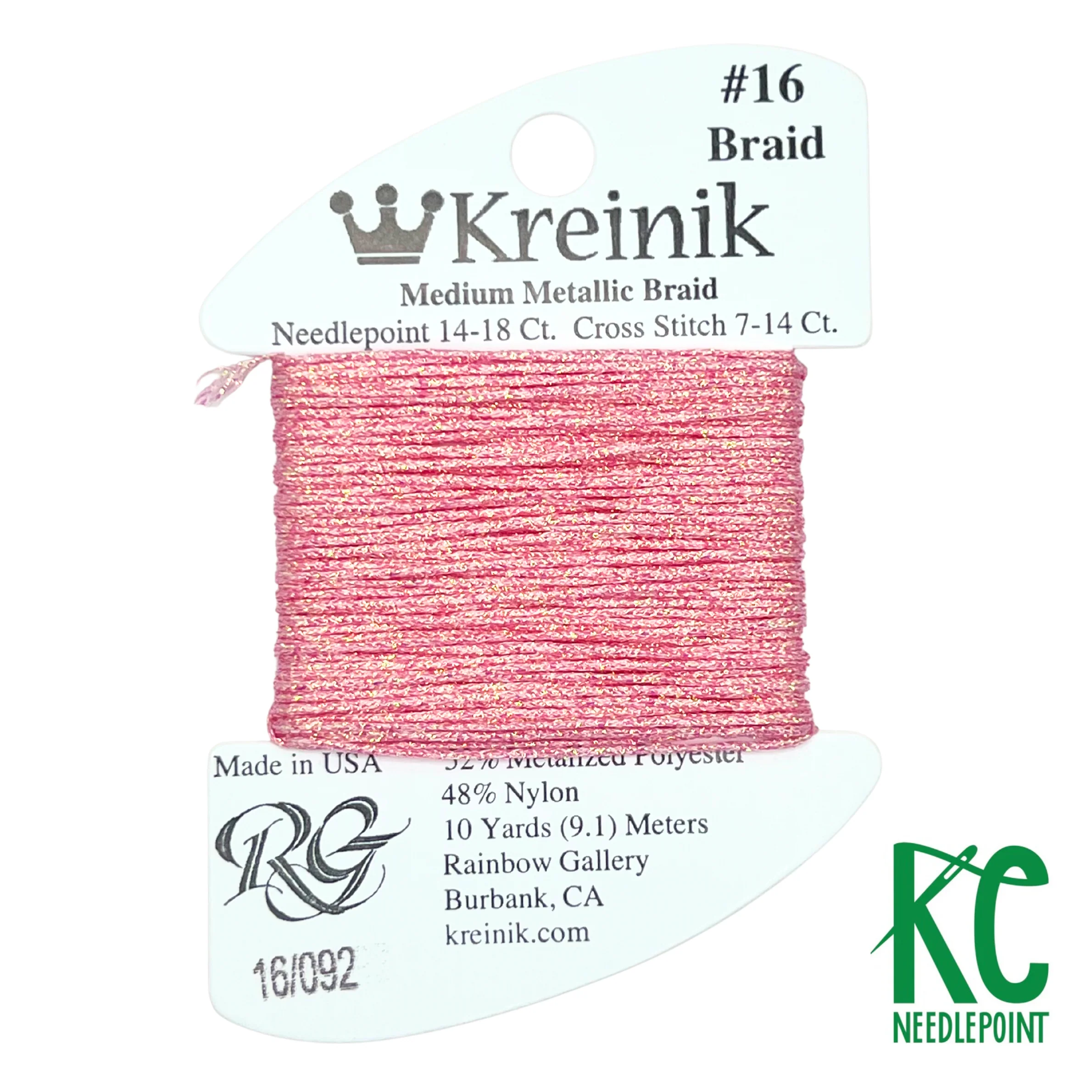 Kreinik Card Size 16 092 Star Pink