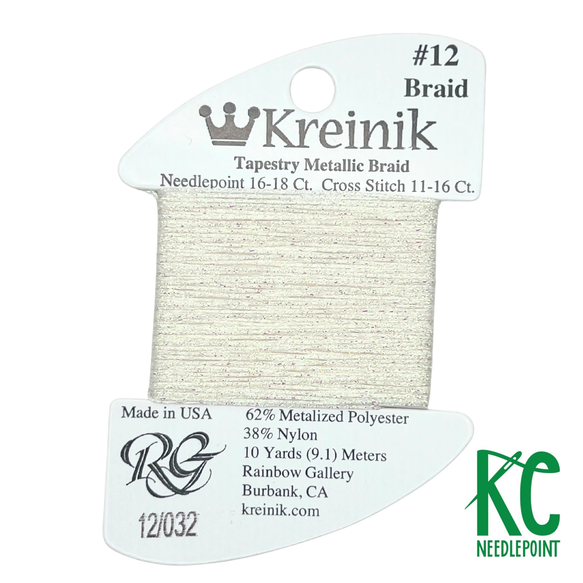 Kreinik Card Size 12 032 Pearl