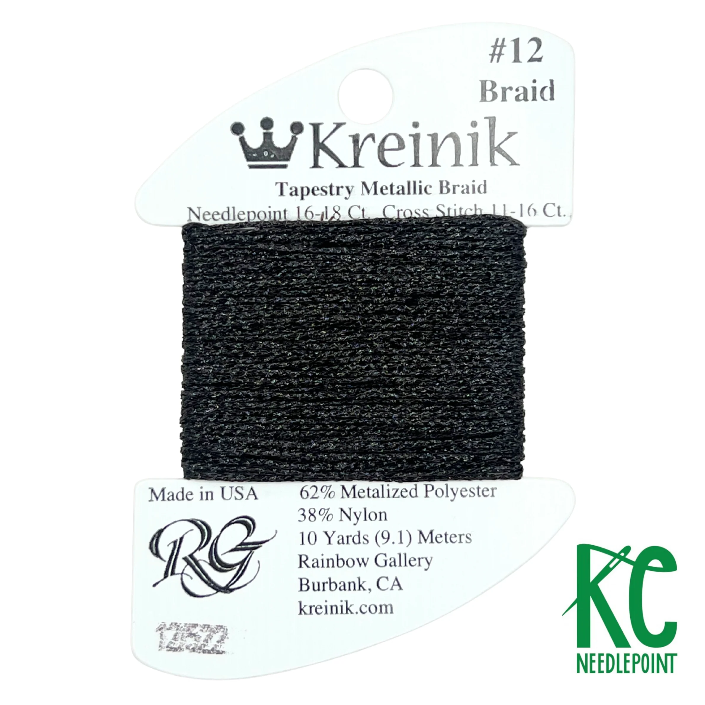 Kreinik Card Size 12 522 Dark Chocolate