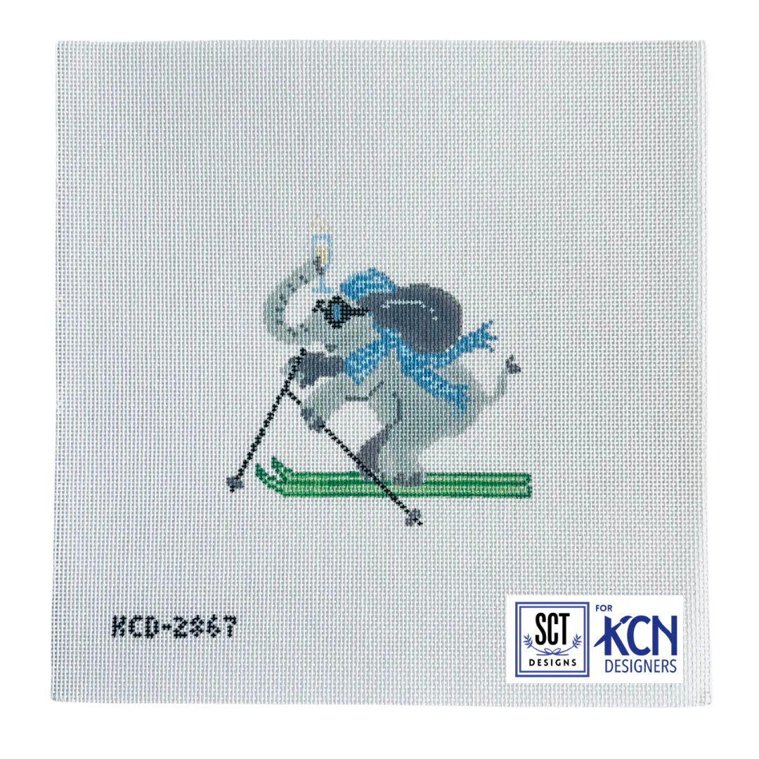La Dolce Vita - Alpine Elephant Needlepoint Canvas