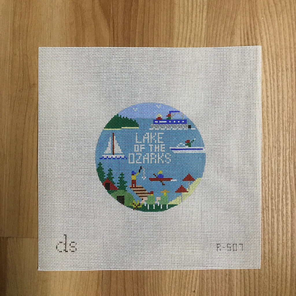 Lake of the Ozarks Travel Round Canvas