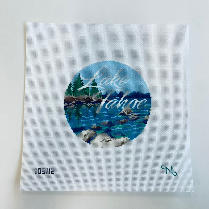 Lake Tahoe Travel Round Canvas