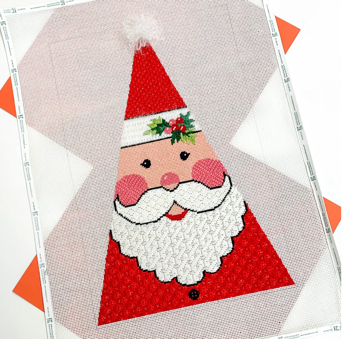 Large Santa Face Tree Canvas - Image 2