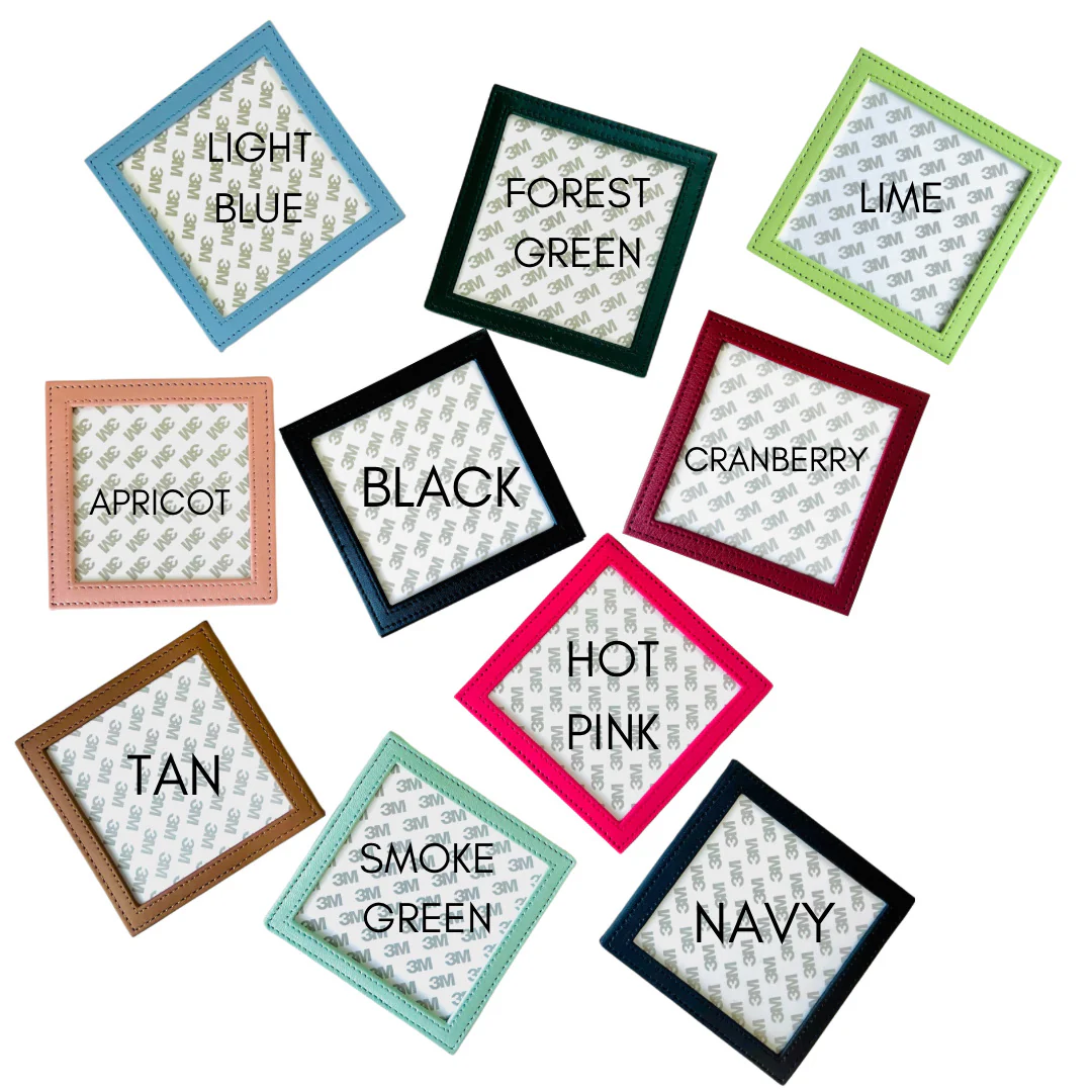 Square Leather Self Finishing Coaster