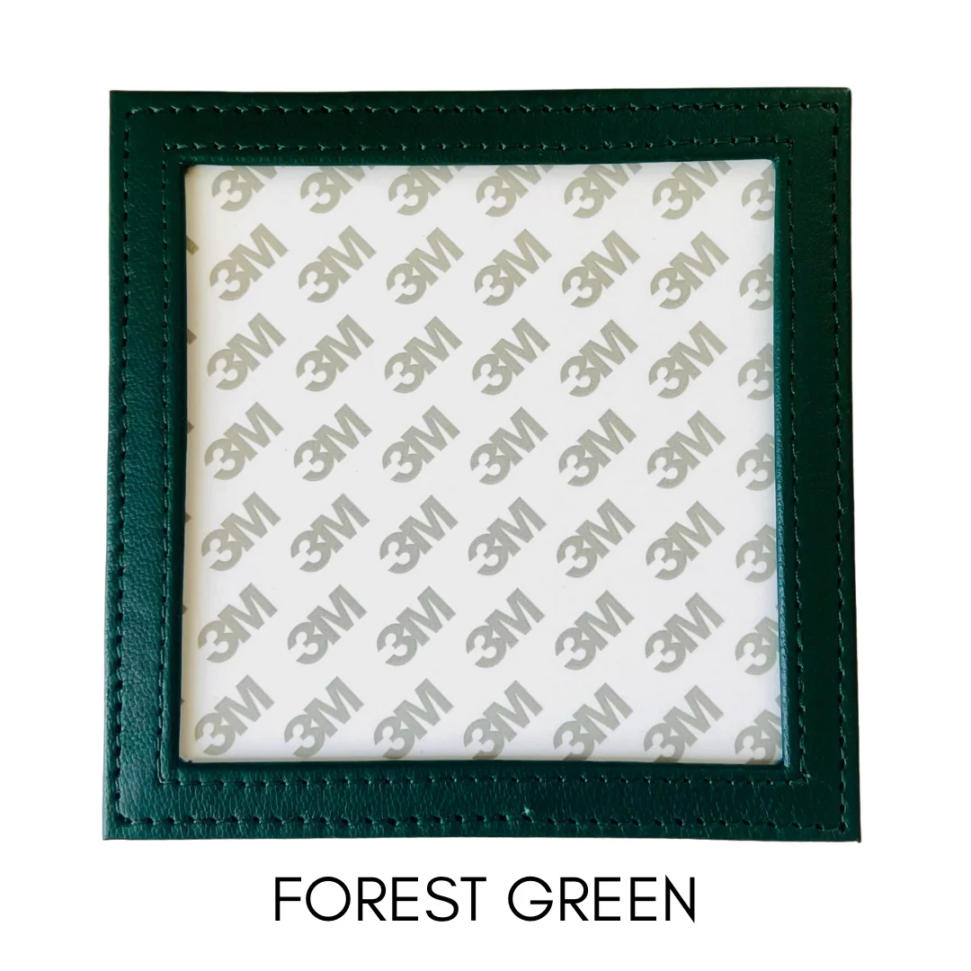 Square Leather Self Finishing Coaster - Image 10