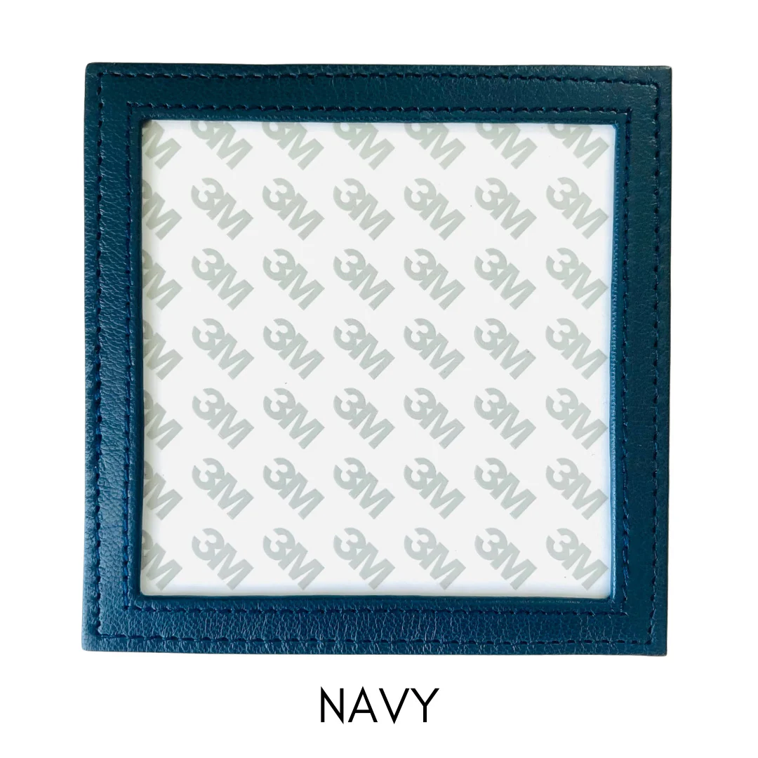 Square Leather Self Finishing Coaster - Image 2