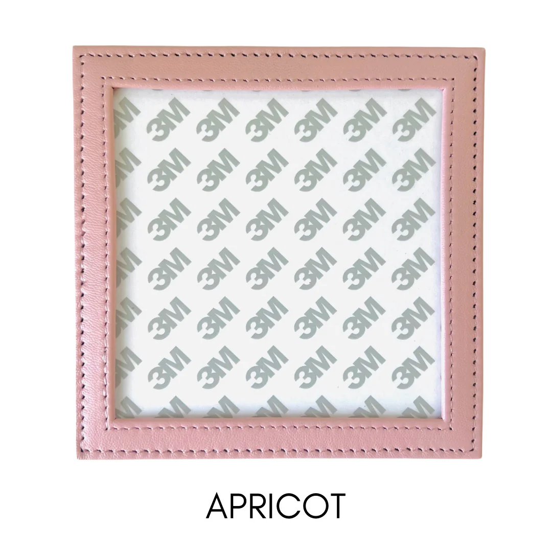 Square Leather Self Finishing Coaster - Image 3