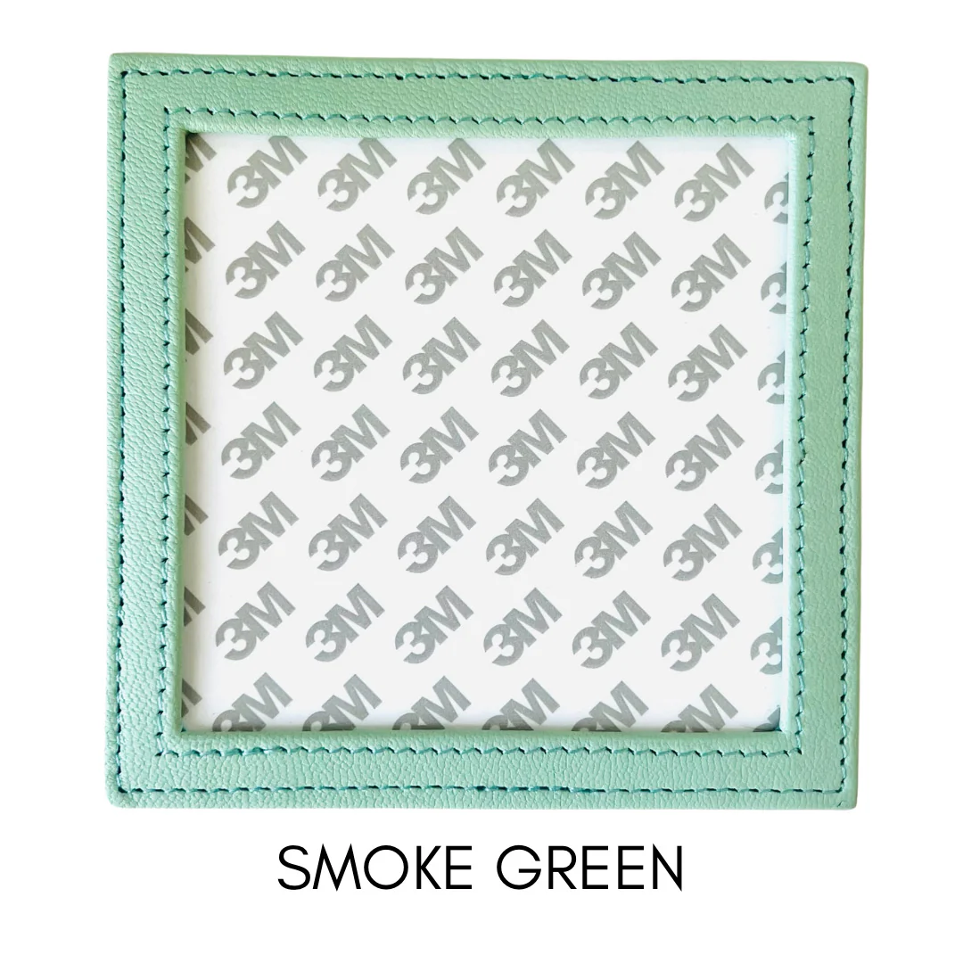 Square Leather Self Finishing Coaster - Image 5
