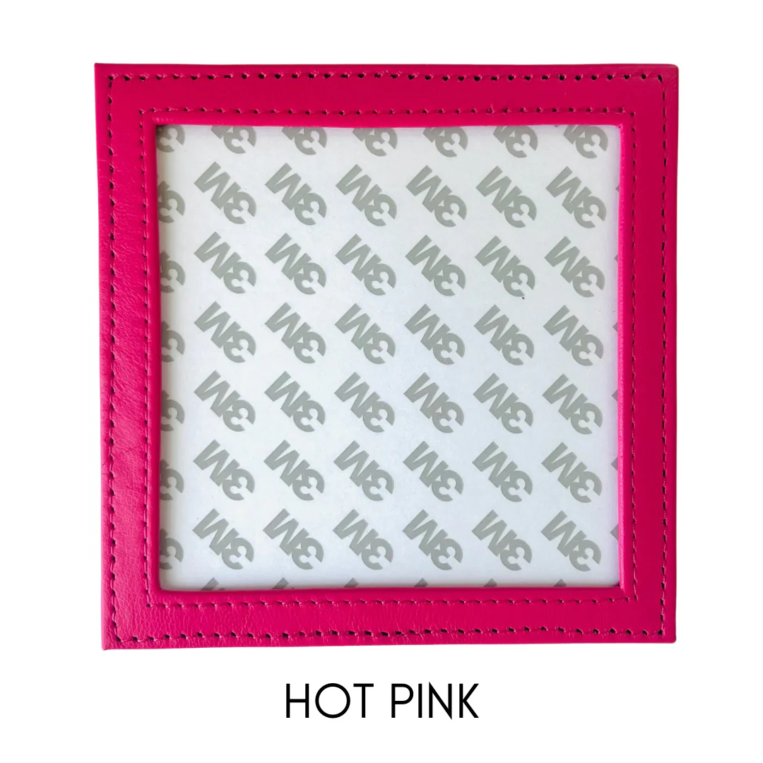 Square Leather Self Finishing Coaster - Image 8