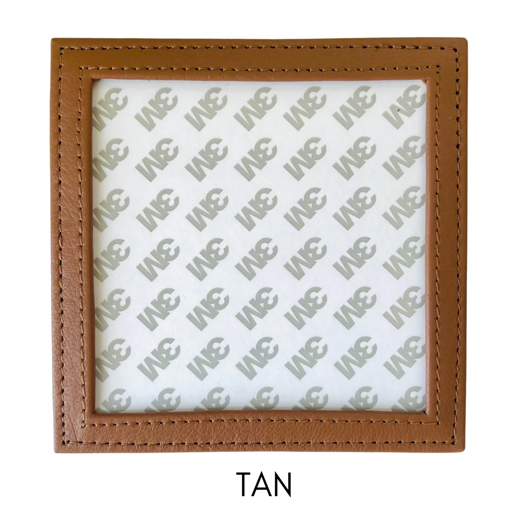 Square Leather Self Finishing Coaster - Image 9