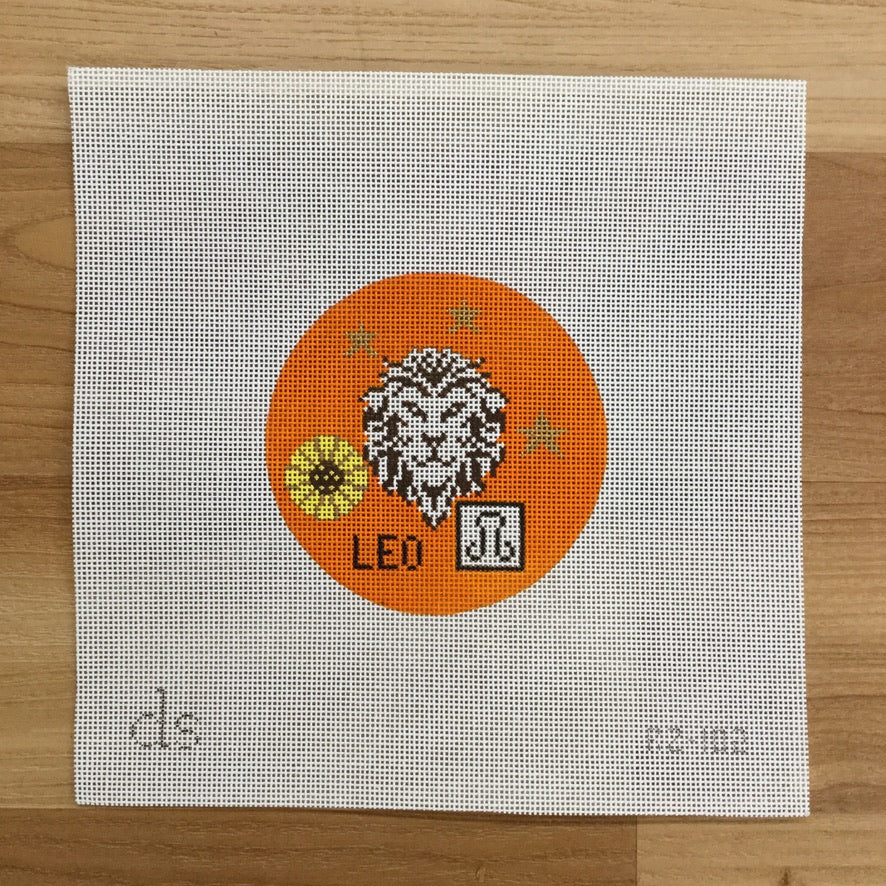 Leo Zodiac Round Canvas