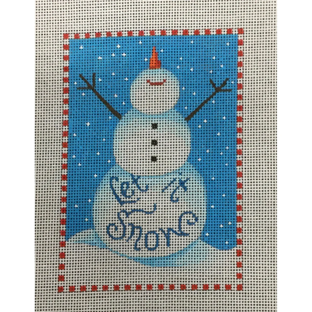 Let It Snow Snowman Canvas