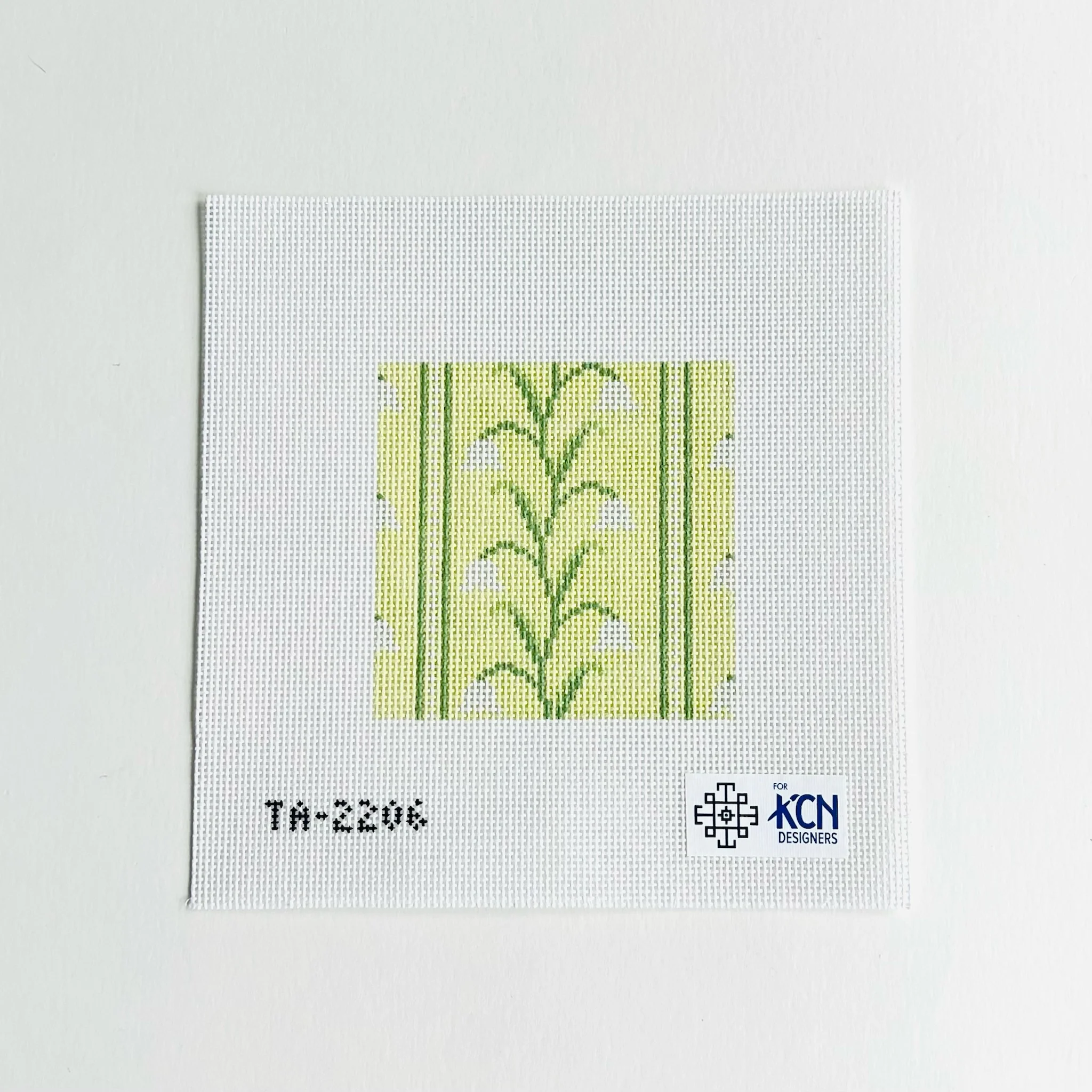 Lily of the Valley Light Green Square Canvas