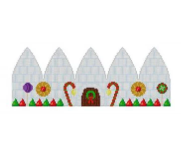 Marshmallow Igloo Gingerbread Dome Canvas
