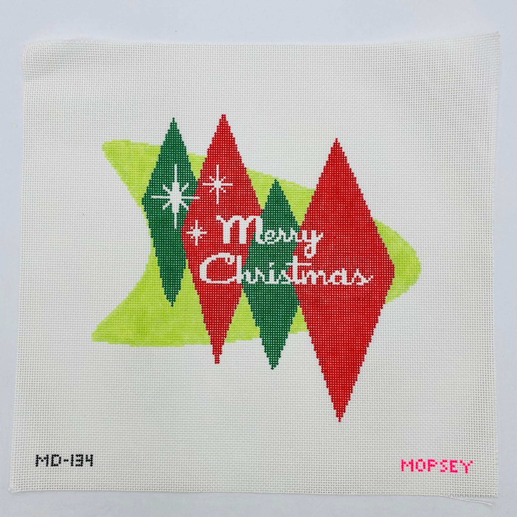 Mid Century Merry Christmas Canvas