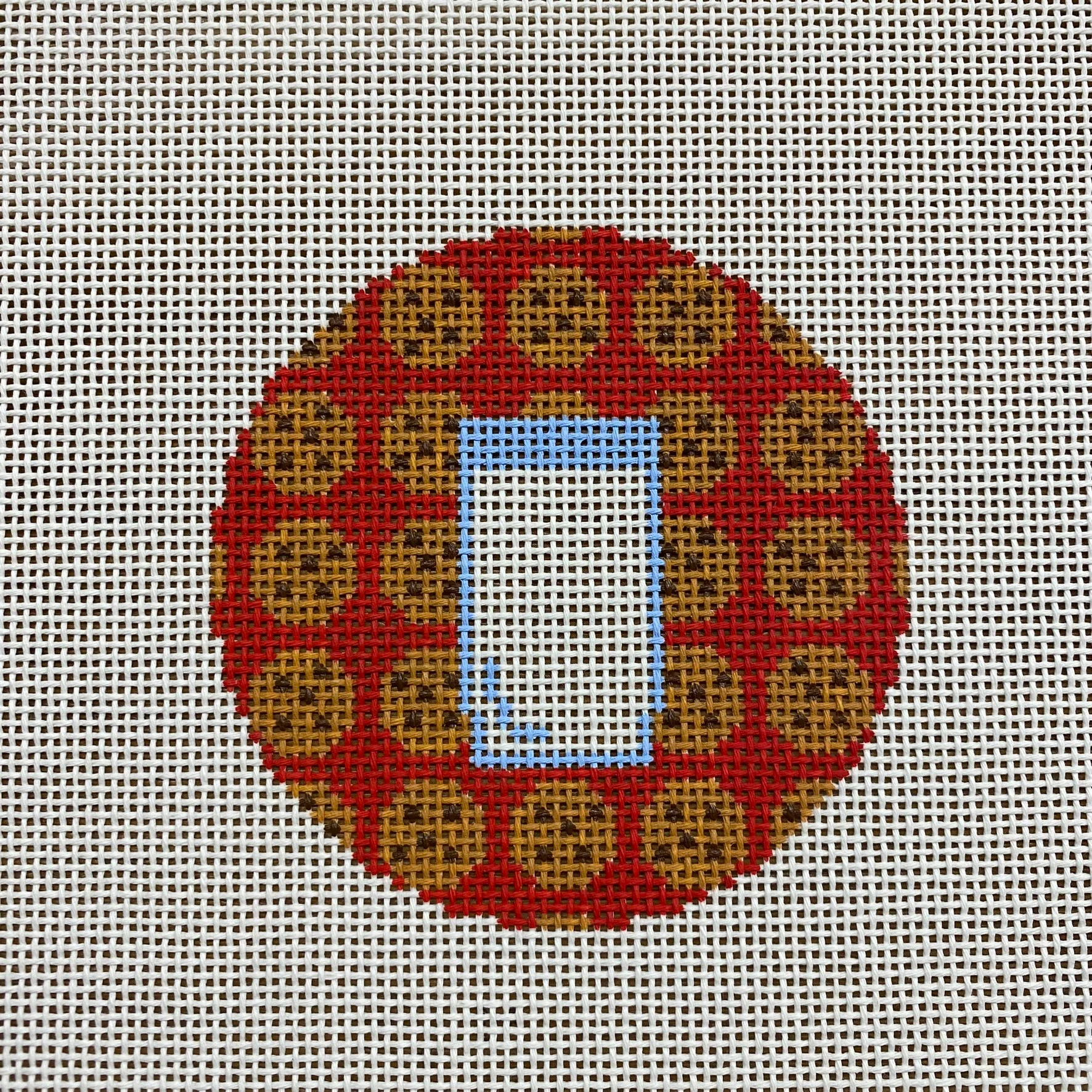 Milk and Cookies Round Canvas