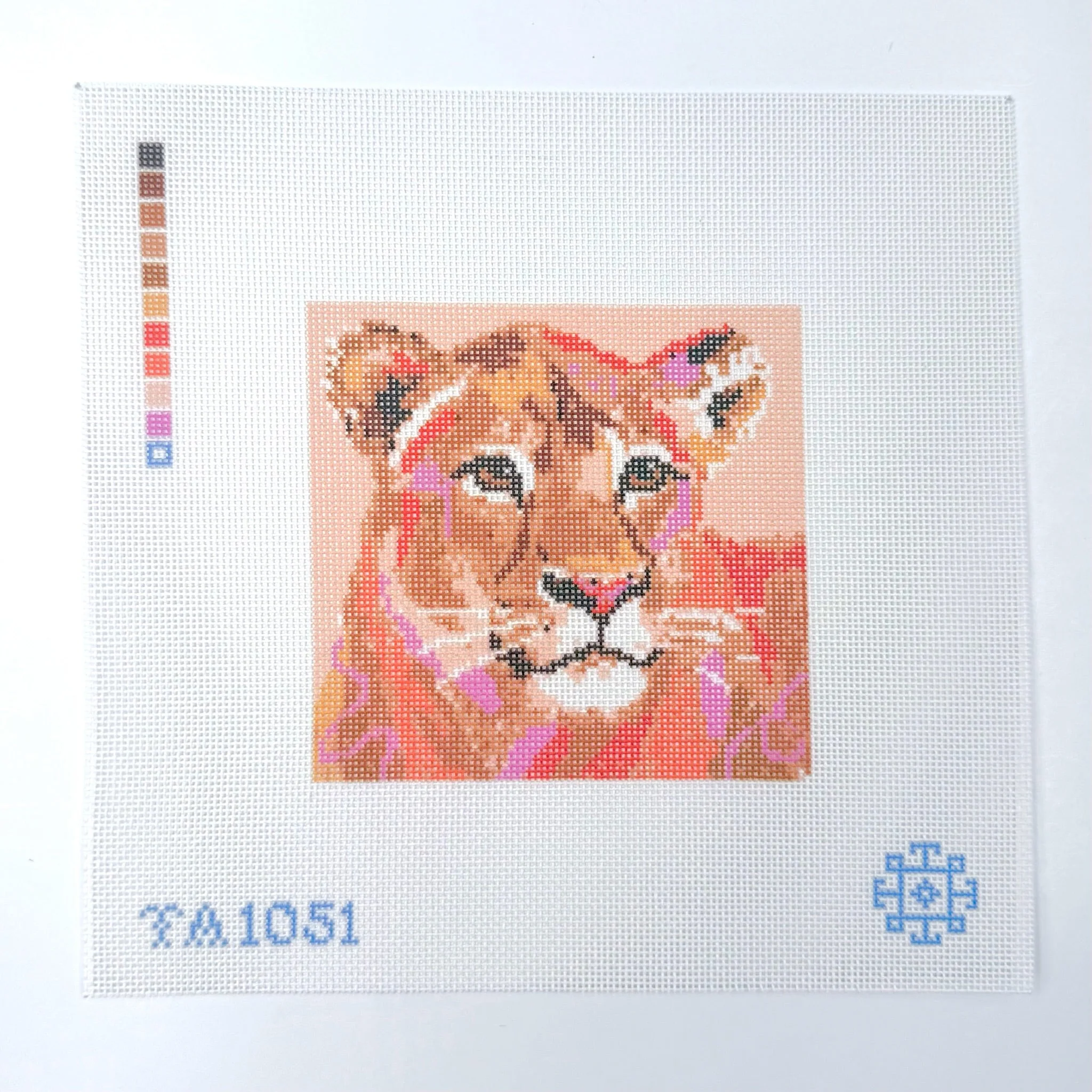 Mini Lioness Needlepoint Canvas