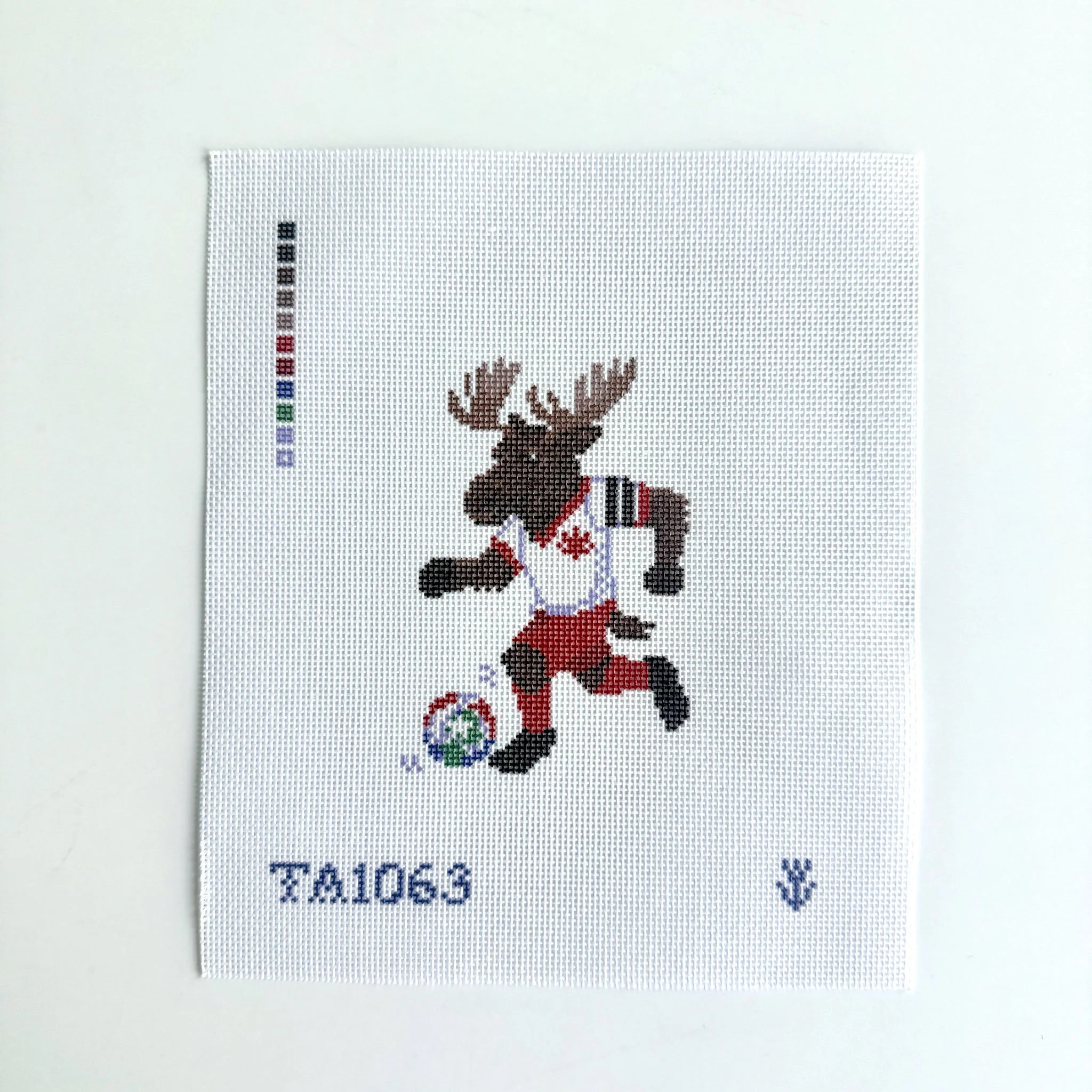 Moose Soccer Player Canvas