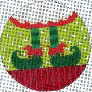 Mrs. Elf Feet Canvas